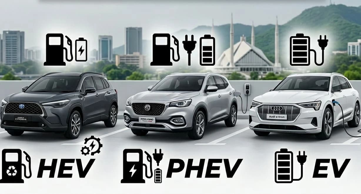 PHEV vs HEV vs EV in Pakistan: What Buyers Should Check Before the New Auto Policy Settles