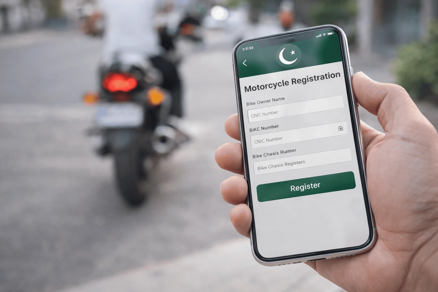 Register Your Bike Online in Pakistan in 5 Minutes